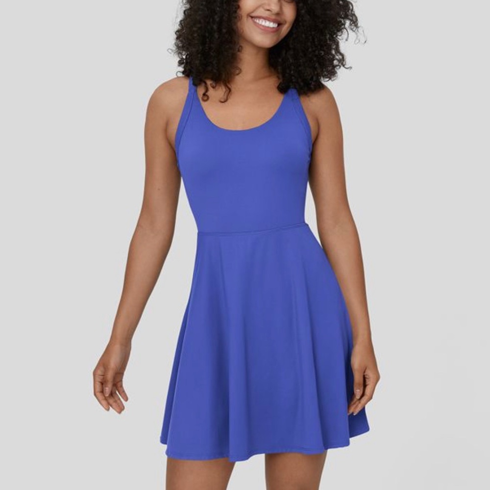 Halara BackTwisted Cut Out 2-in-1 Side Pocket Mini Barre Ballet Dance Dress
